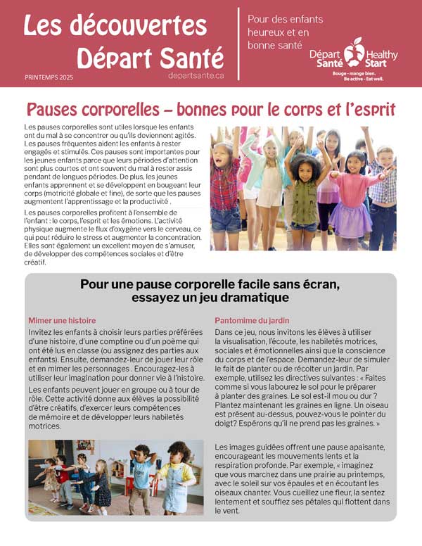 Les découvertes Départ Santé - Printemps 2025